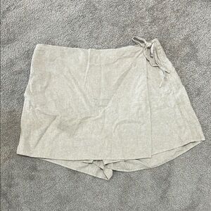 Old Navy Gray Skort Wrap Shorts